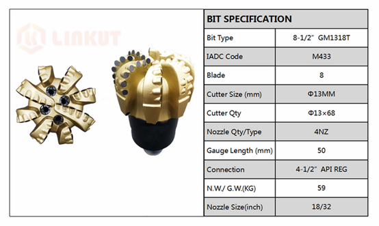 The PCD Cutter Inserts Application In High-end Matrix Bit